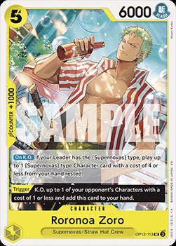 Roronoa Zoro (OP12-113) OP12 Uncommon Boosterfrisch Englisch