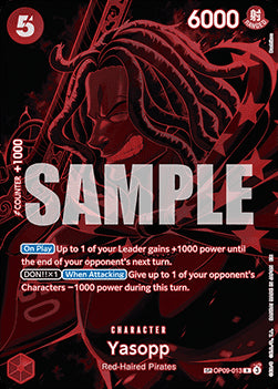 Yasopp (OP09-013) OP12 Special Rare Boosterfrisch Englisch