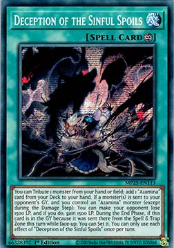 Deception of the Sinful Spoils MP25-EN113 Secret Rare Near Mint Englisch 1. Auflage
