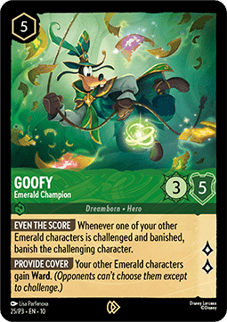 Goofy - Emerald Champion PR3-25 Promo Near Mint Englisch
