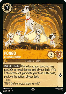 Pongo - Entschlossener Vater 9FAB-2 Super Rare Near Mint Deutsch Foil