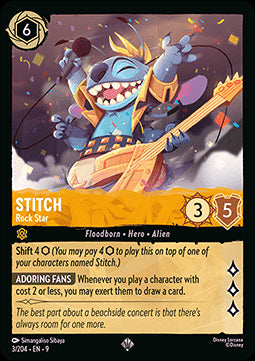 Stitch - Rockstar 9FAB-3 Super Rare Boosterfrisch Deutsch