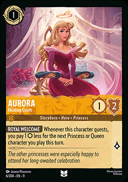 Aurora - Hält Hof (V.1) 9FAB-6 Uncommon Boosterfrisch Deutsch
