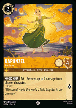 Rapunzel - Sonnenschein 9FAB-8 Common Boosterfrisch Deutsch