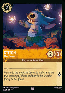 Stitch - Außerirdischer Tanzer (V.1) 9FAB-9 Common Boosterfrisch Deutsch