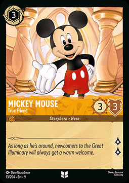 Micky Maus - Wahrer Freund 9FAB-13 Uncommon Boosterfrisch Deutsch