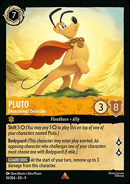 Pluto - Entschlossener Verteidiger 9FAB-14 Rare Boosterfrisch Deutsch Foil