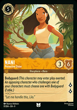 Nani - Beschützende Schwester 9FAB-17 Uncommon Boosterfrisch Deutsch Foil
