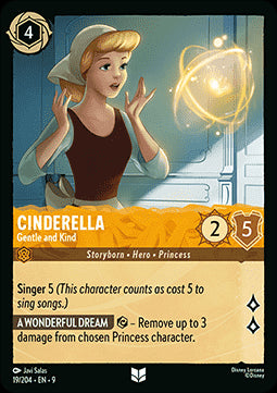 Cinderella - Behutsam und freundlich 9FAB-19 Uncommon Boosterfrisch Deutsch Foil