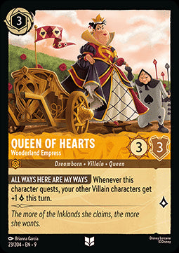 Die Herzkönigin - Kaiserliche Majestät des Wunderlands 9FAB-23 Uncommon Boosterfrisch Deutsch Foil