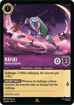 Rafiki - Mystischer Kämpfer 9FAB-36 Rare Near Mint Deutsch Foil
