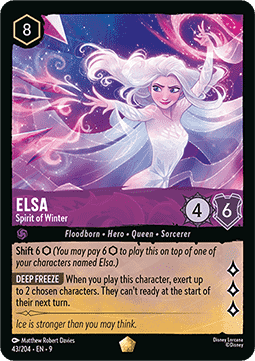 Elsa - Magie des Winters 9FAB-43 Legendary Near Mint Deutsch Foil