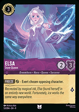 Elsa - Eiskönigin (V.1) 9FAB-53 Uncommon Boosterfrisch Deutsch