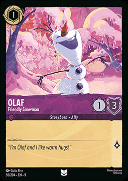 Olaf - Freundlicher Schneemann 9FAB-55 Uncommon Boosterfrisch Deutsch