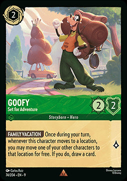 Goofy - Bereit für ein Abenteuer (V.1) 9FAB-74 Rare Boosterfrisch Deutsch