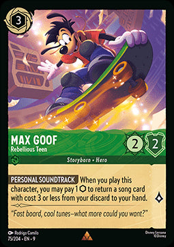 Max Goof - Rebellischer Teenager 9FAB-75 Rare Boosterfrisch Deutsch