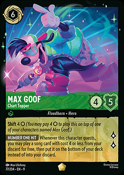 Max Goof - Chartstürmer (V.1) 9FAB-77 Legendary Boosterfrisch Deutsch