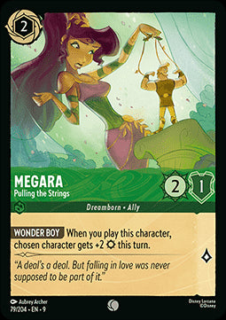 Meg - Hält die Fäden in der Hand 9FAB-79 Common Boosterfrisch Deutsch Foil