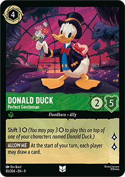 Donald Duck - Perfekter Gentleman 9FAB-85 Uncommon Near Mint Deutsch Foil