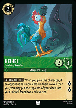 HeiHei - Ungeschickter Hahn 9FAB-86 Uncommon Boosterfrisch Deutsch Foil