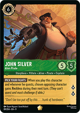 John Silver - Außerirdischer Pirat 9FAB-89 Legendary Near Mint Deutsch Foil