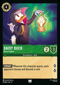 Daisy Duck - Geheimagentin 9FAB-93 Uncommon Boosterfrisch Deutsch