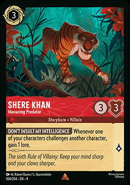 Shir Khan - Bedrohliches Raubtier 9FAB-104 Rare Boosterfrisch Deutsch