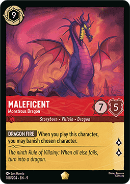 Malefiz - Monströser Drache 9FAB-108 Legendary Near Mint Deutsch Foil