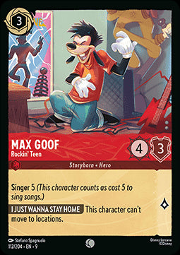 Max Goof - Rockiger Teenie (V.1) 9FAB-112 Common Boosterfrisch Deutsch Foil
