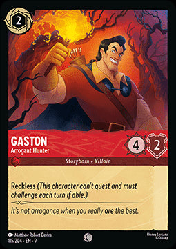 Gaston - Arroganter Jäger 9FAB-115 Common Boosterfrisch Deutsch