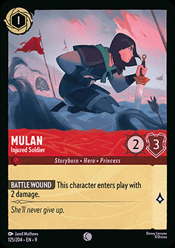 Mulan - Verwundete Soldatin 9FAB-125 Common Boosterfrisch Deutsch