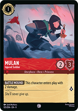 Mulan - Verwundete Soldatin 9FAB-125 Common Near Mint Deutsch Foil