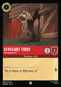 Sergeant Tibs - Mutige Katze 9FAB-128 Common Boosterfrisch Deutsch