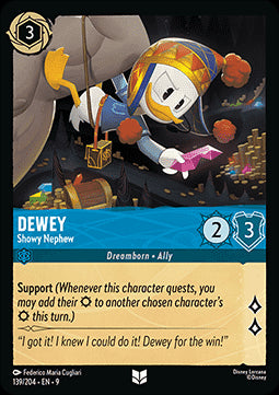 Trick Duck - Angeberischer Neffe 9FAB-139 Uncommon Boosterfrisch Deutsch Foil