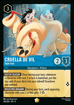 Cruella De Vil - Stilikone (V.1) 9FAB-143 Legendary Boosterfrisch Deutsch