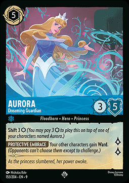 Aurora - Wächterin der Träume 9FAB-153 Super Rare Boosterfrisch Deutsch Foil