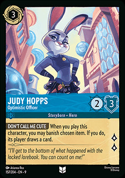 Judy Hopps - Optimistische Polizistin 9FAB-157 Uncommon Boosterfrisch Deutsch