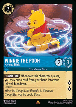 Winnie Puuh - Denkt und denkt 9FAB-159 Rare Boosterfrisch Deutsch Foil