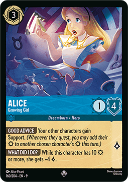 Alice - Wachsendes Mädchen 9FAB-160 Super Rare Near Mint Deutsch Foil