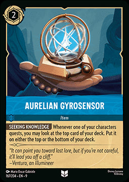Aurelianischer Gyrosensor 9FAB-167 Uncommon Boosterfrisch Deutsch Foil