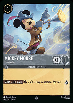 Micky Maus - Trompeter 9FAB-172 Super Rare Boosterfrisch Deutsch