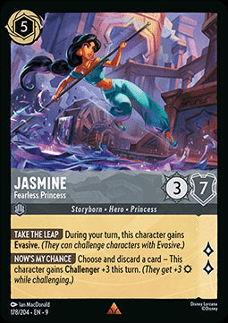 Jasmin - Furchtlose Prinzessin (V.1) 9FAB-178 Rare Boosterfrisch Deutsch Foil