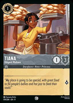 Tiana - Fleißige Kellnerin 9FAB-179 Common Boosterfrisch Deutsch Foil