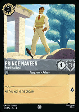 Prinz Naveen - Mittelloser Prinz 9FAB-182 Common Boosterfrisch Deutsch Foil