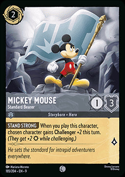 Micky Maus - Standartenträger (V.1) 9FAB-185 Common Boosterfrisch Deutsch