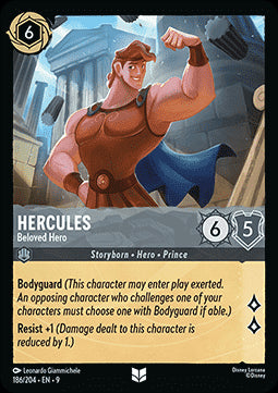 Hercules - Geliebter Held 9FAB-186 Uncommon Boosterfrisch Deutsch Foil