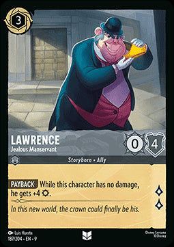 Lawrence - Neidischer Hausdiener 9FAB-187 Uncommon Boosterfrisch Deutsch Foil