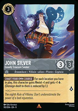 John Silver - Habgieriger Schatzsucher 9FAB-192 Rare Boosterfrisch Deutsch Foil