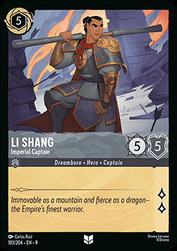 Li Shang - Hauptmann des Kaisers 9FAB-193 Uncommon Boosterfrisch Deutsch Foil