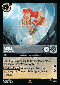 Arielle - Schall-Kriegerin 9FAB-195 Rare Boosterfrisch Deutsch Foil